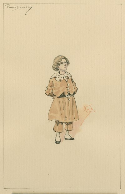 Pequeño Paul Dombey de Joseph Clayton Clarke